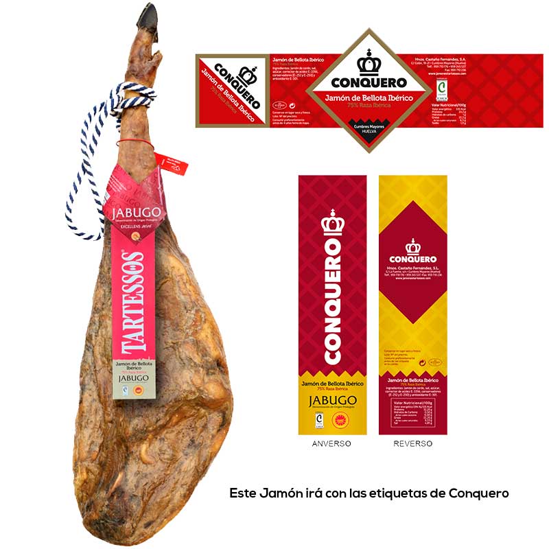 JAMÓN BELLOTA 75% IBÉRICO D.O.P CONQUERO ''SUMMUM''