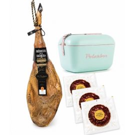38 Sobres loncheados Jamón Ibérico Bellota 100% D.O.P. Los Pedroches+ 2 sobres de virutas + Regalo nevera Polarbox