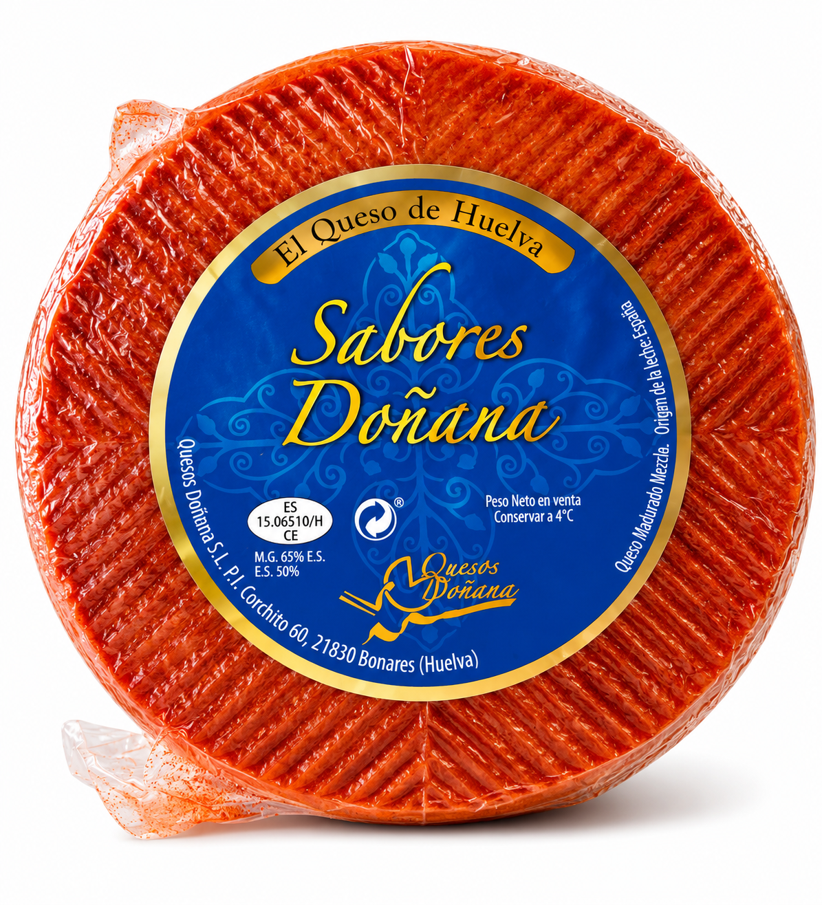 Queso madurado pimentón mezcla Quesos Doñana