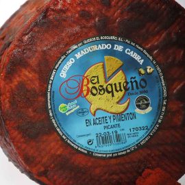 Queso de cabra curado en pimentón El Bosqueño