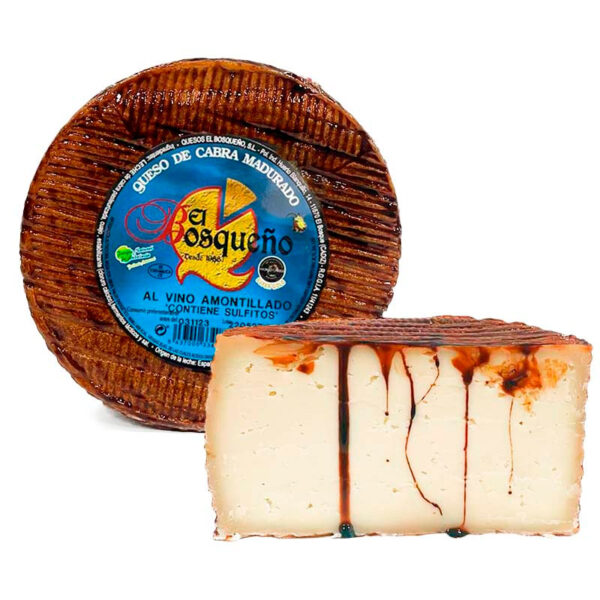 Queso de cabra curado al vino Amontillado El Bosqueño